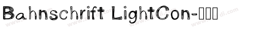 Bahnschrift LightCon字体转换